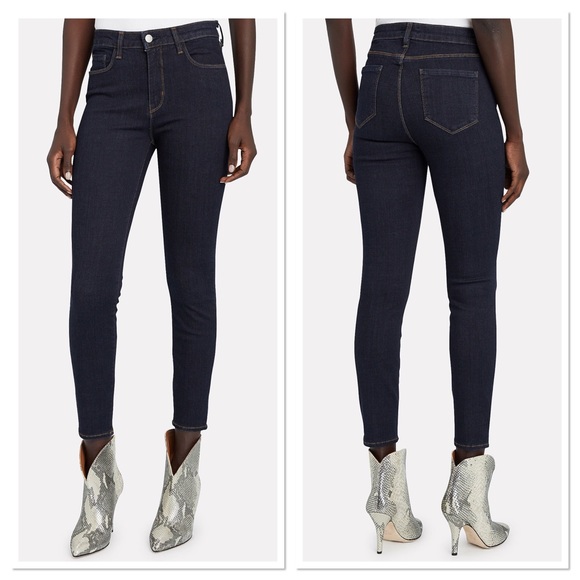 L'AGENCE Denim - L'AGENCE Margot High-Rise Skinny Jeans dark